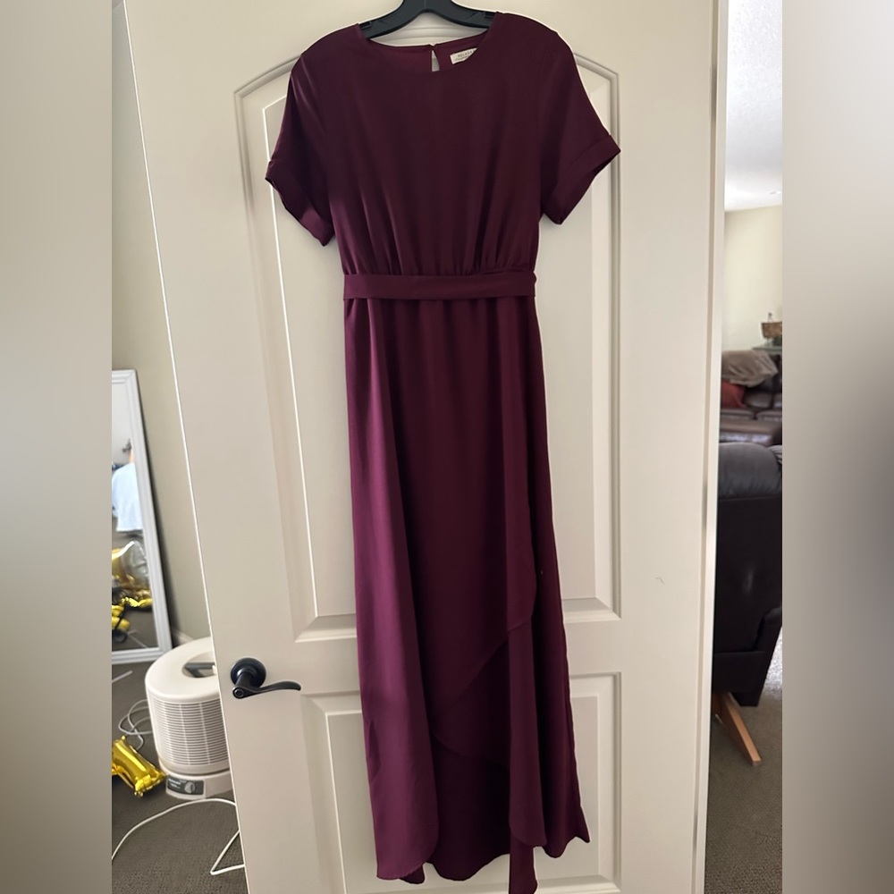 Wine colored dress